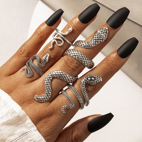 Vintage Snake Ring Set